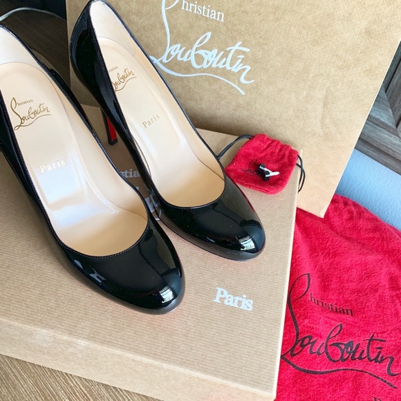 Christian Louboutin Simple Pump 100mm Red Bottomed - Picture 2 of 8